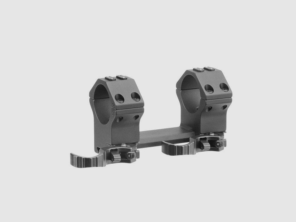 ERA-TAC block mount for S&B 5-20x50 PM II LP ultra short inclination: none, version: with QD lever, offset: none