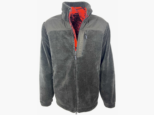 SHOOTERKING wendbare Faserpelzjacke Olive/ Blaze Orange