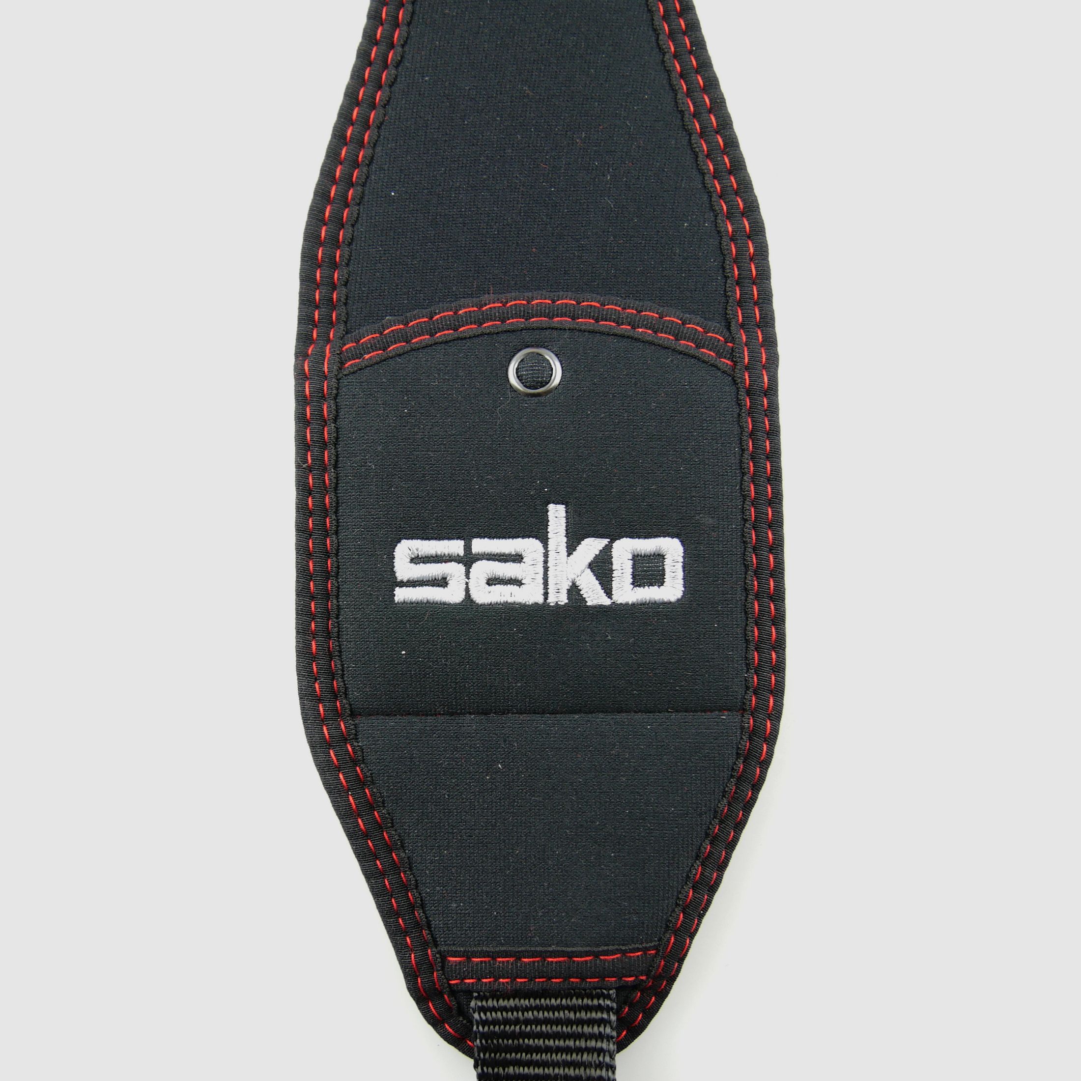 Niggeloh 134600505 Gewehrgurt SAKO Neopren Schwarz mit Einstecktasche
