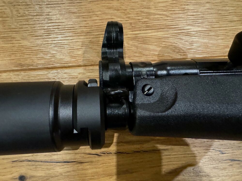 Heckler and Koch SP5 rifle with B&T RBS silencer SQD™ Compact