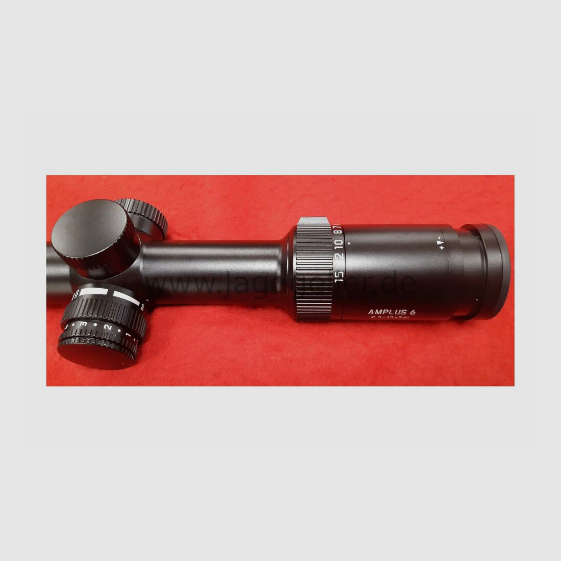 Leica Amplus 6 2,5-15x56i-Zielefernrohr + Burris BTC35 + Smartclip-Adapter