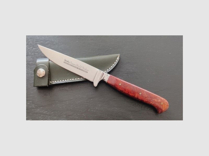 Messer Linder Super Stahl Nicker Sohlingen Germany- Rostfrei INOX. WN 1.4116 geschmiedet