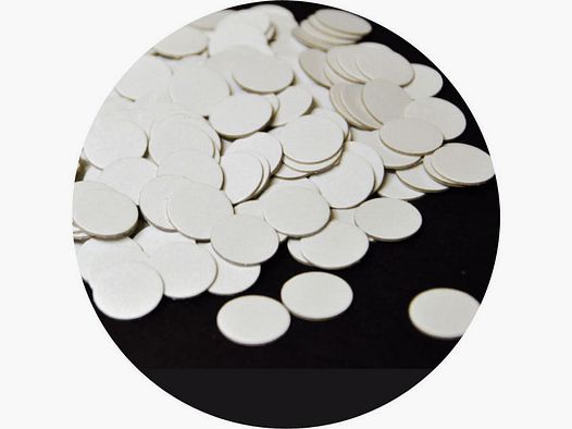 Wads de Fusil Blancs Cal. 12 100pcs