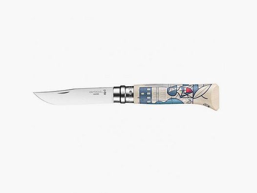 Coltello da tasca Opinel No 08 in acciaio inossidabile Edizione FRANCE! Ale Giorgini