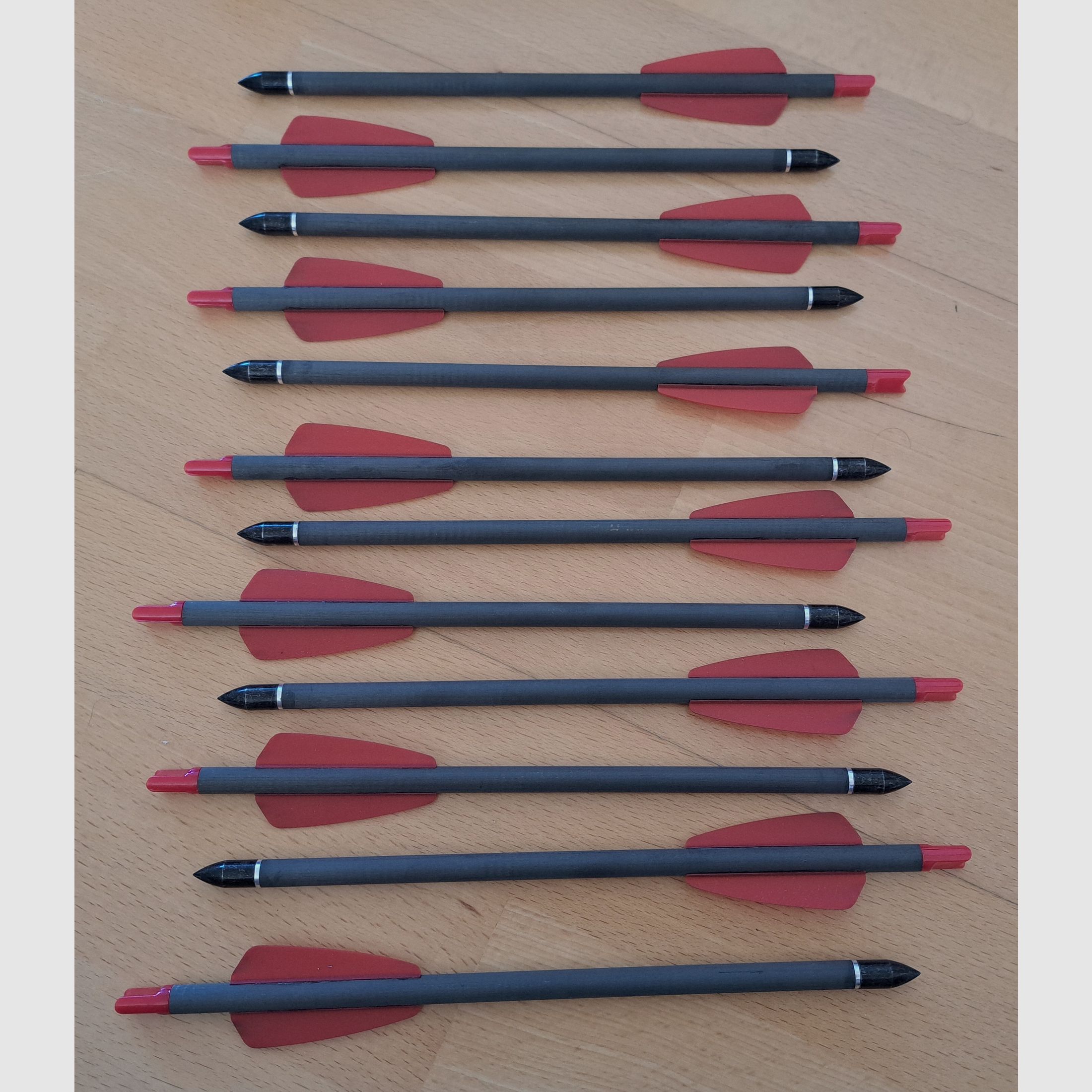 12x Cobra Adder 7,5 pulgadas flechas de carbono