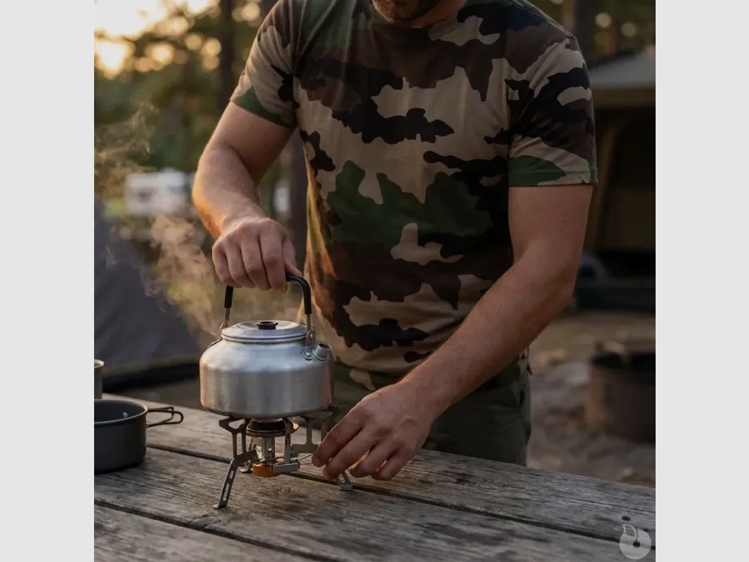 T-Shirt Herren Camo CE - 100% gekämmte Baumwolle - Kurzarm - Rundhals, Bild 4 von 6