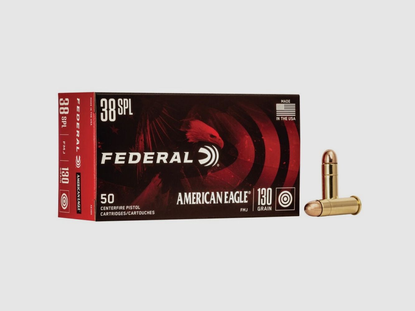 38 Special Federal American Eagle 130gr FMJ VE50