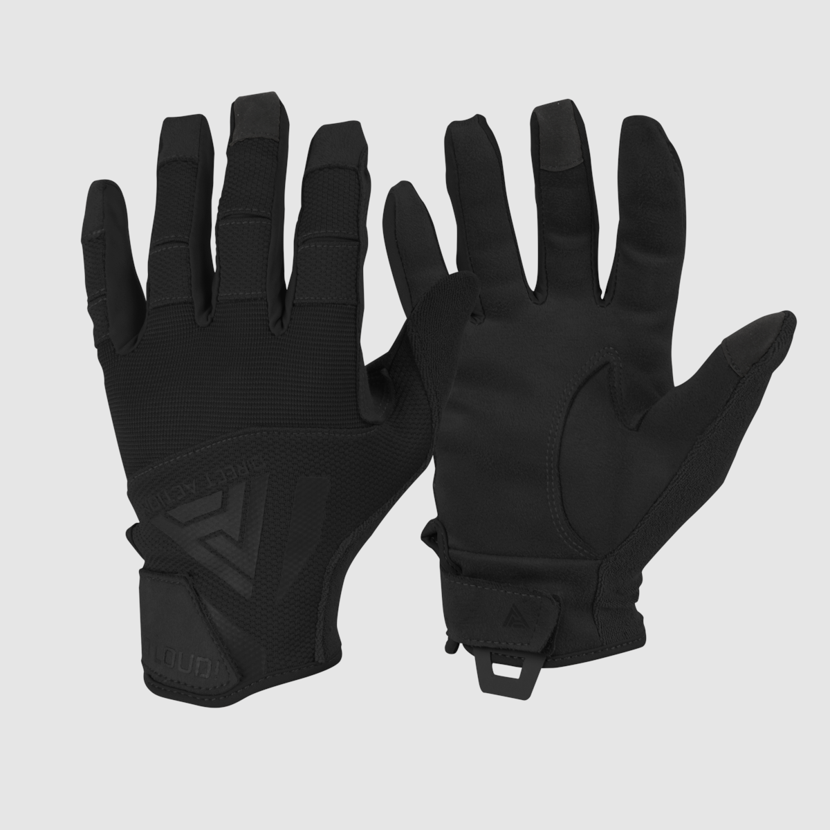 Zwarte Direct Action-handschoenen van suède XL, afbeelding 1 van 3