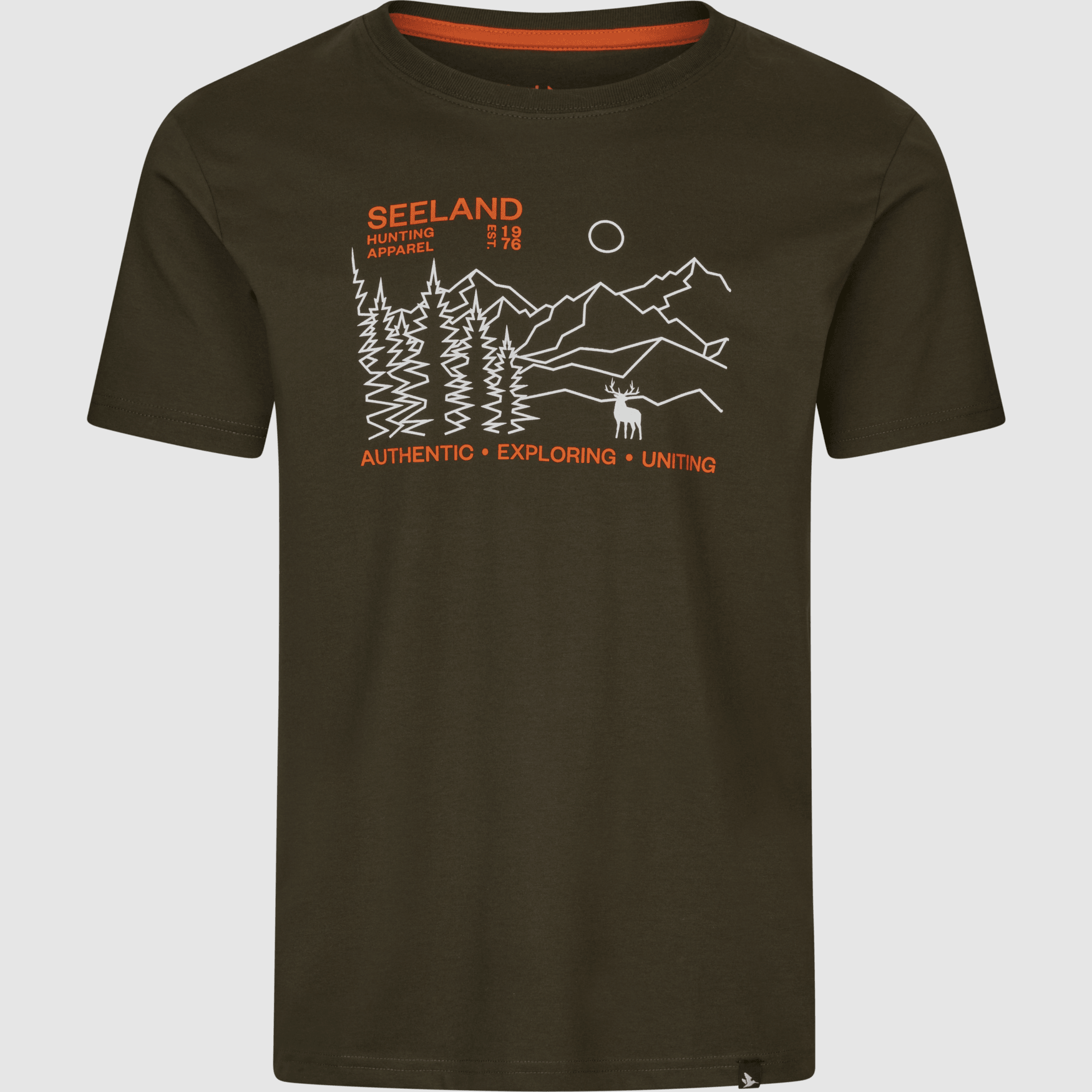 Seeland Landschaft T-Shirt Herren Pine green, L