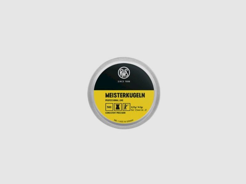 RWS Meisterkugeln Kal. 5,5 0,91 g 14 gr pro 500