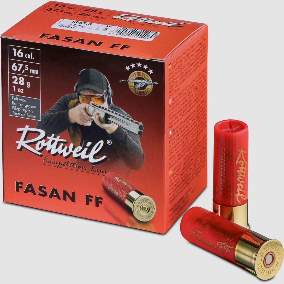 Rottweil 16/67,5 Fasan FF Skeet 2,0mm - 28g