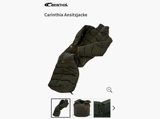 Carinthia Ansitzsack/ Ansitzjacke Loden
