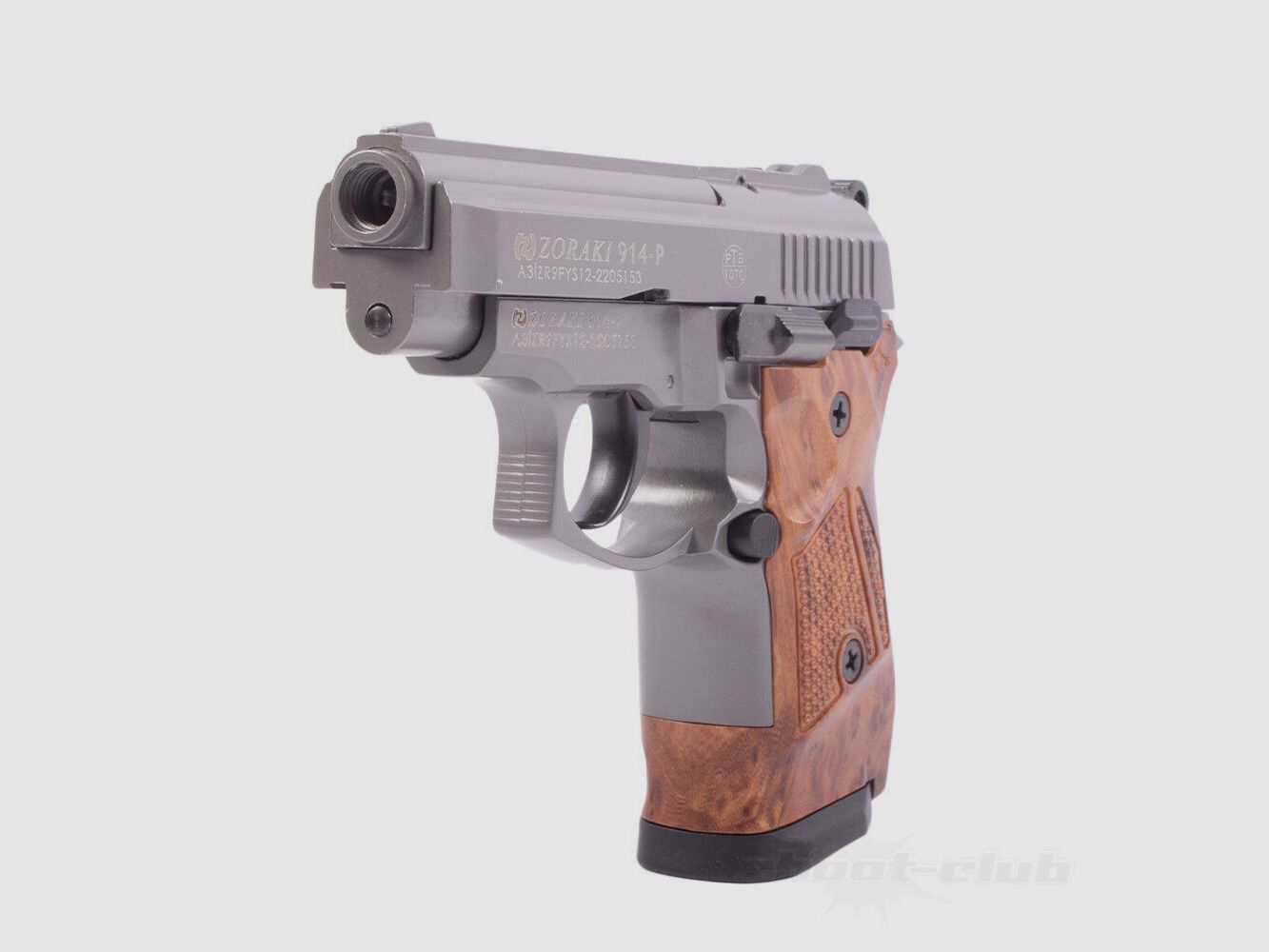 Zoraki 914-P pistola de fogueo Titan / aspecto madera 9mm PAK