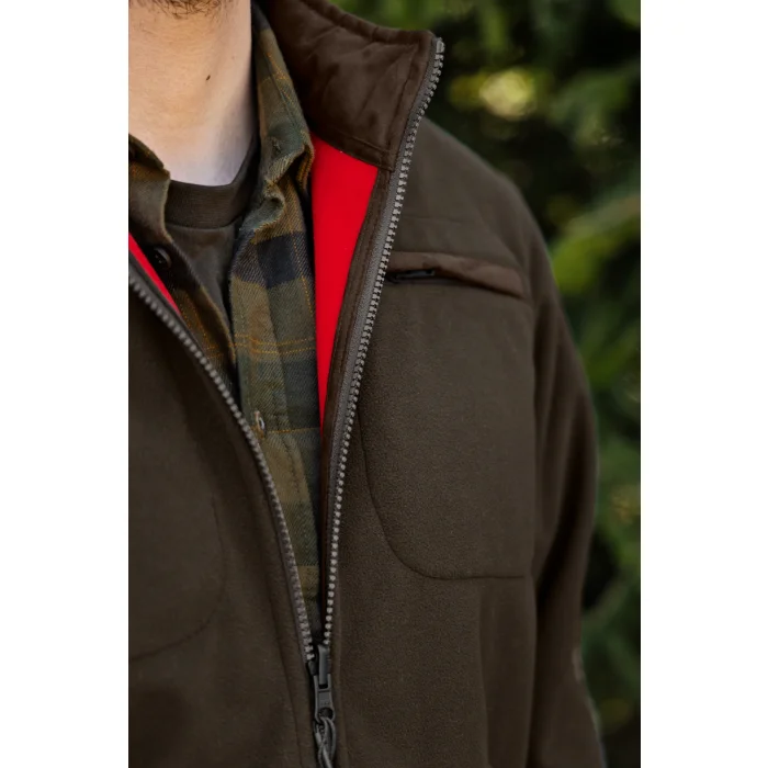 Wendbare Fleecejacke HARKILA Kamko Regal Reversible Fleece - Red/Brown GORE-TEX WINDSTOPPER (110720087), Bild 11 von 12