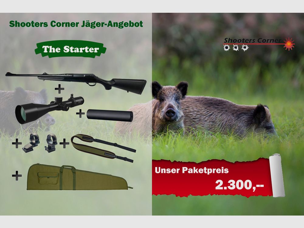 Haenel J10 Pro Jäger Paket "The Starter" Kal. .308