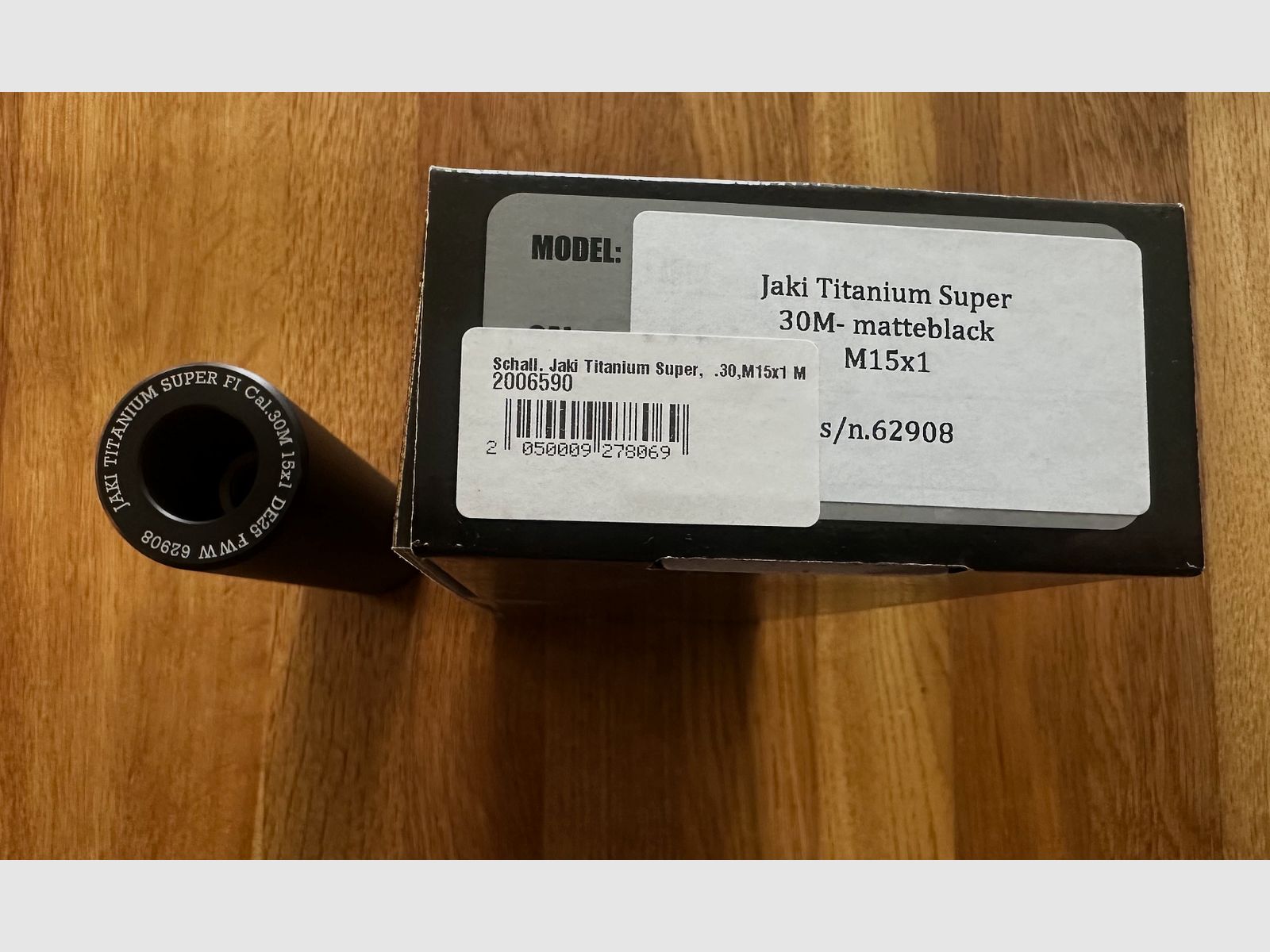 JAKI Titanium Super M15.1 caliber .30 silencer