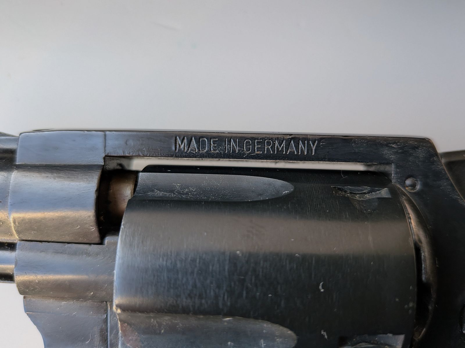 ME 38 Marshal - Revolver - PTB 203/2 - 9mm Knall - Holzgriff - SSW