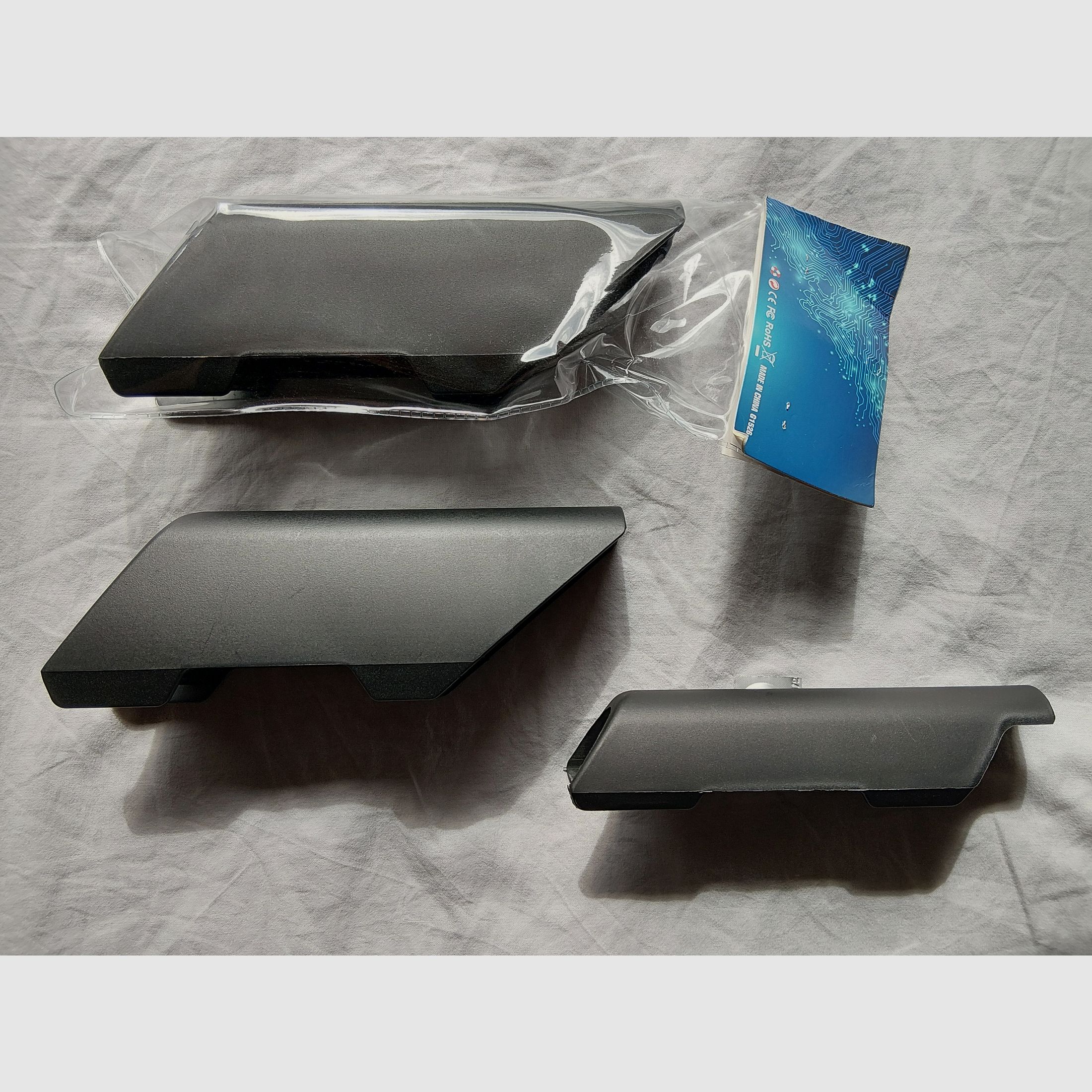 3er-Set Wangenerhöhungen (Cheek Riser) für CTR/MOE – Schwarz – China-Nachbauten, Bild 1 von 2