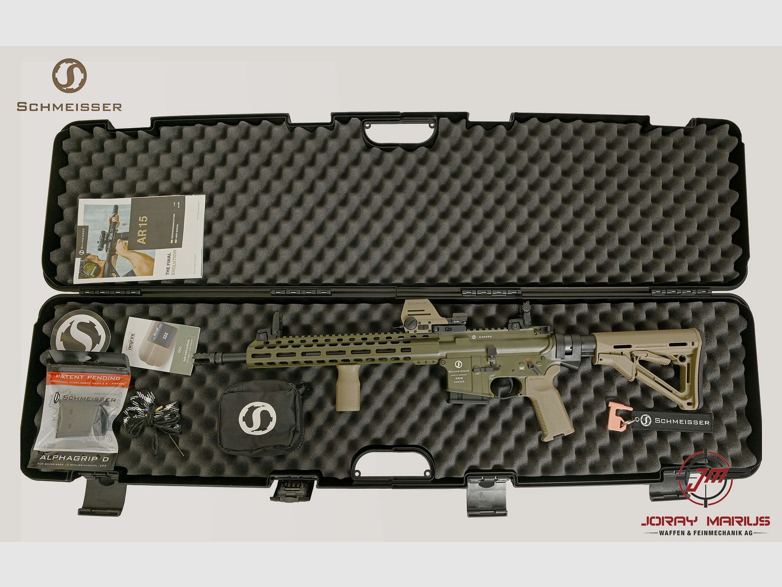Schmeisser M4FL semi-automatic .223 Rem Green&FDE incl. Falke LE Limited Edition, image 3 of 3