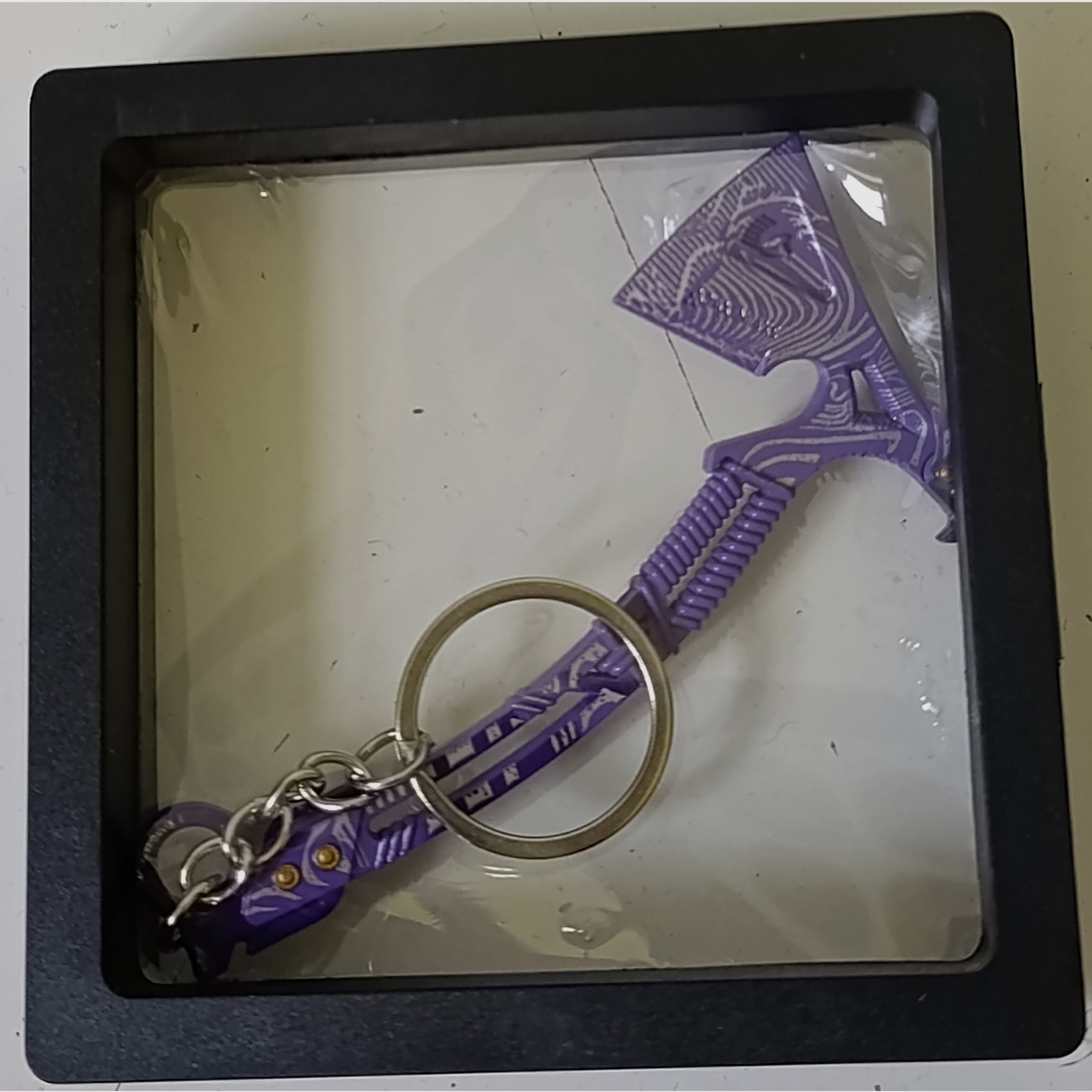 Keychain, miniature axe, Ice Sea Warriors Battle Axe, Arena Breakout, image 3 of 3