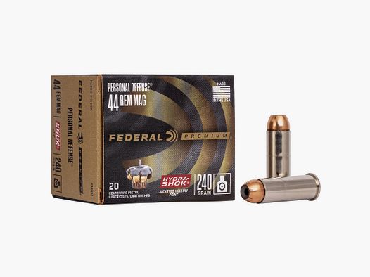 FEDERAL 44 MAG 240 GRS / 15.55 G HYDRA-SHOK JHP 20 PCS