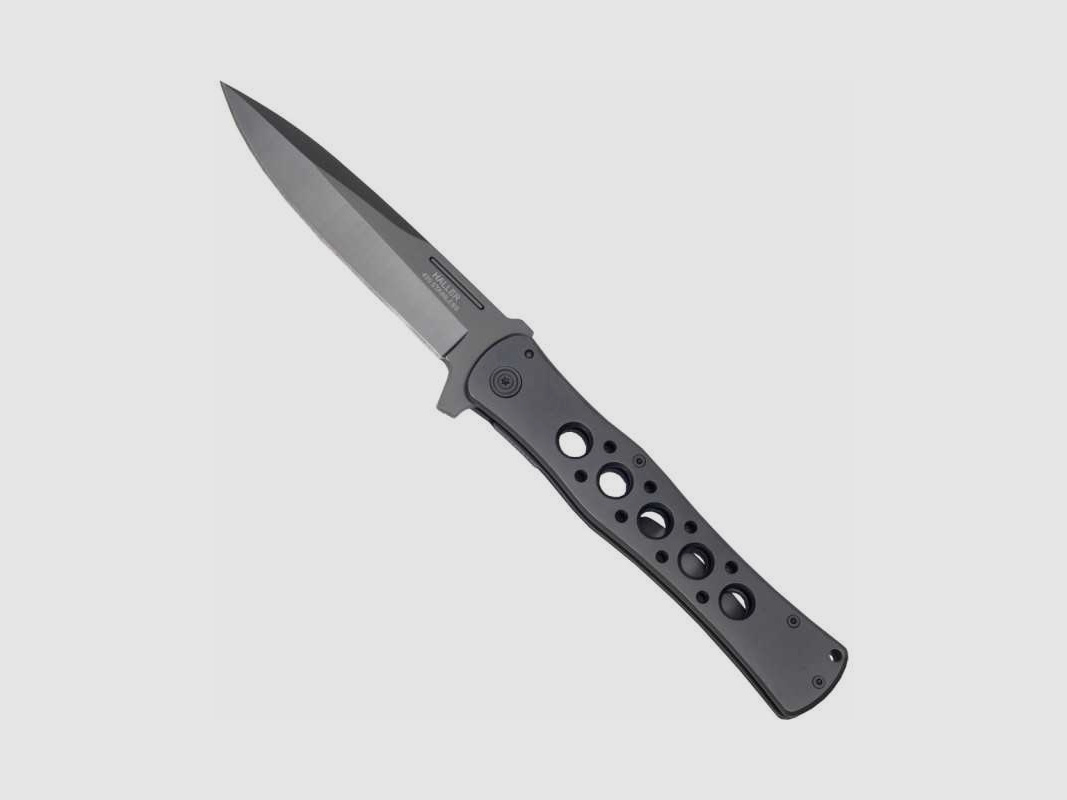 Haller XXL Stiletto Taschenmesser Vollmetall einseitig geschliffen