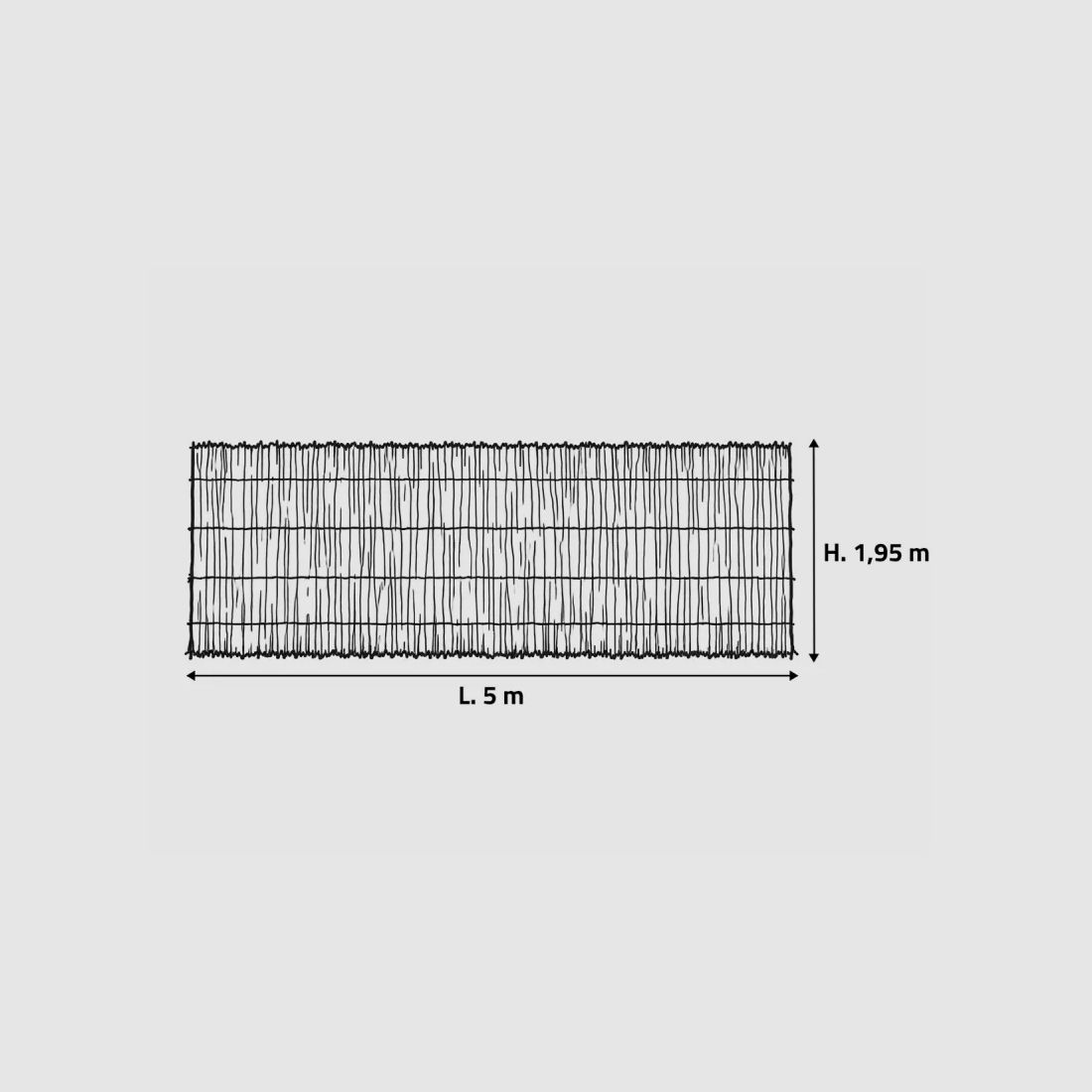 Schermatura naturale in erica 5 × 1,95 m – 0,9 kg/m², immagine 14 di 15