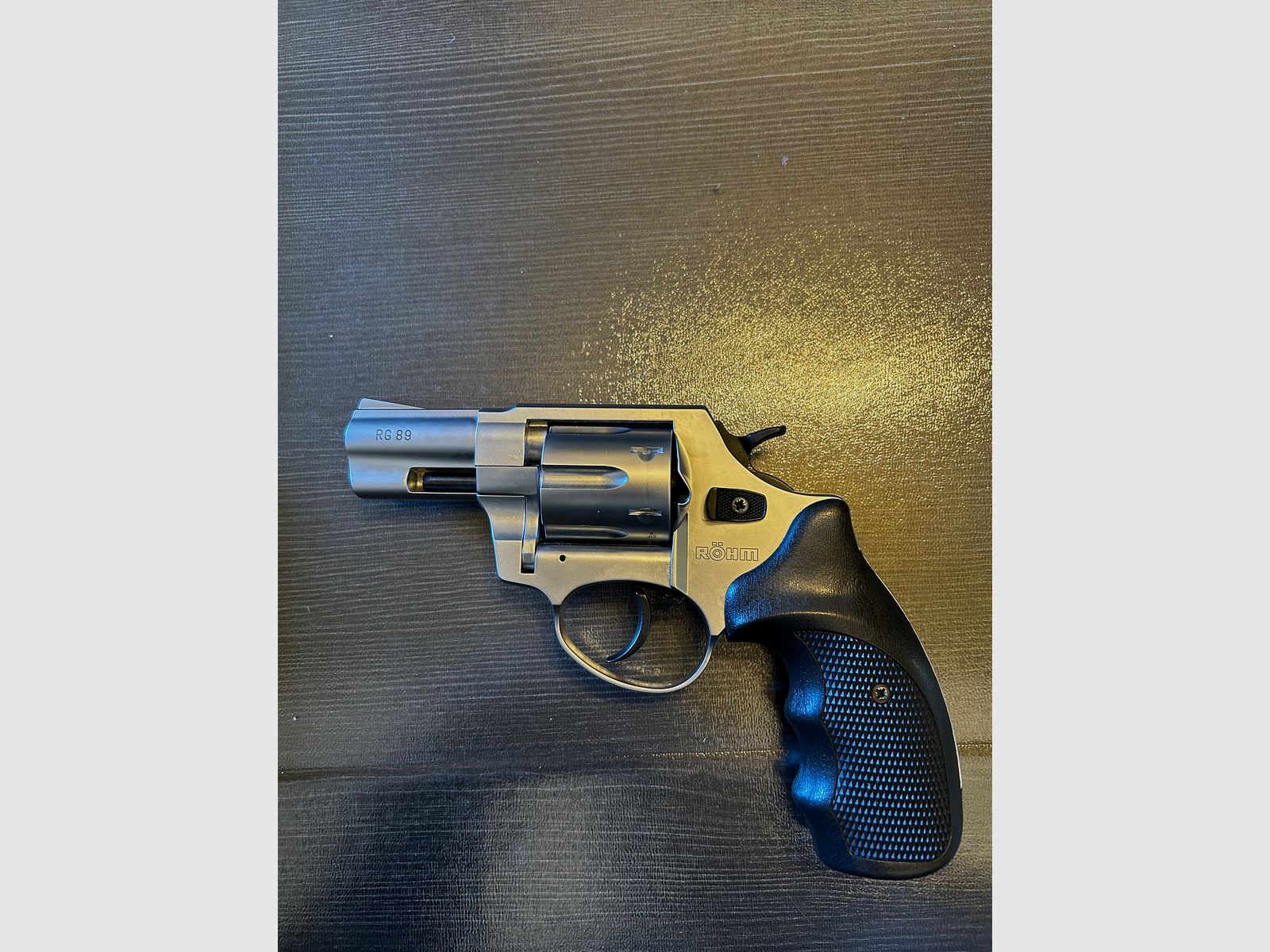 Neu!!! Röhm RG 89 Schreckschuss Revolver Nickel-Chrom 9mm R.K