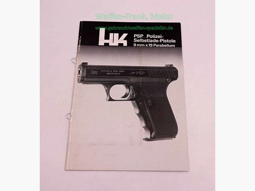 Heckler & Koch - Oberndorf Bedienungsanleitung Mod. PSP