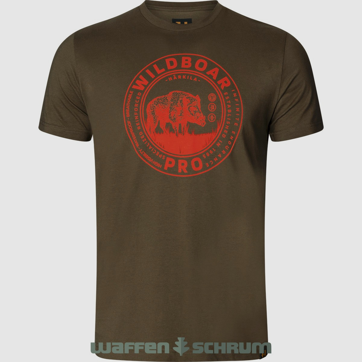 Härkila T-Shirt Wildboar S/S  Willow green