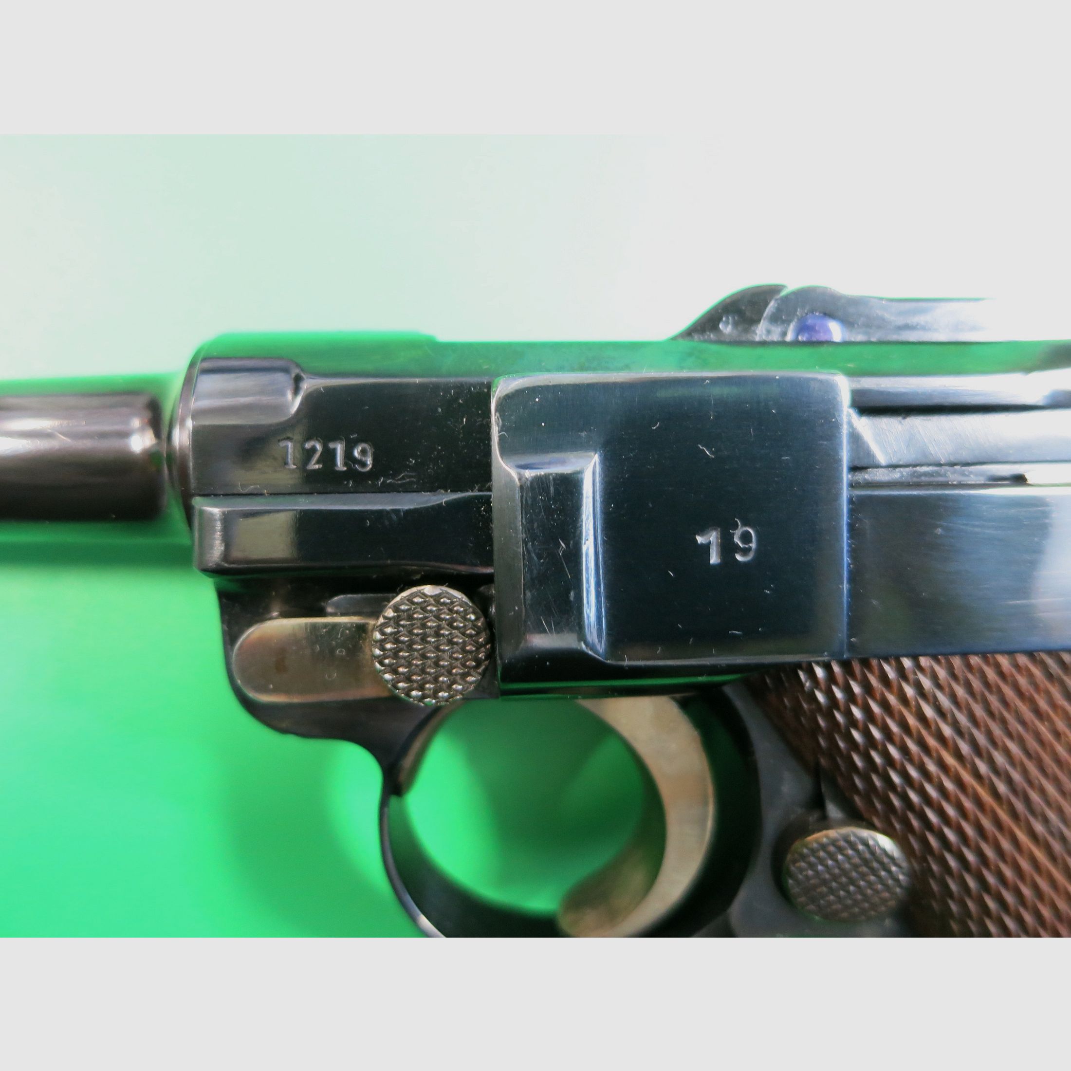 Mauser Oberndorf S/42 1937, Pistole 08 P08, 9 mm Luger, nummerngleich + perfekt!     #75
