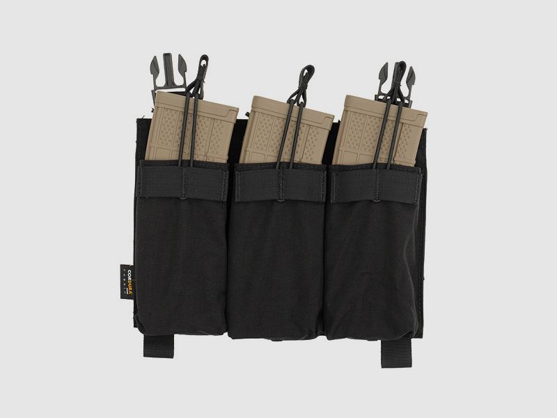 Buckle Up Triple 5.56 Pouch Panel - Black