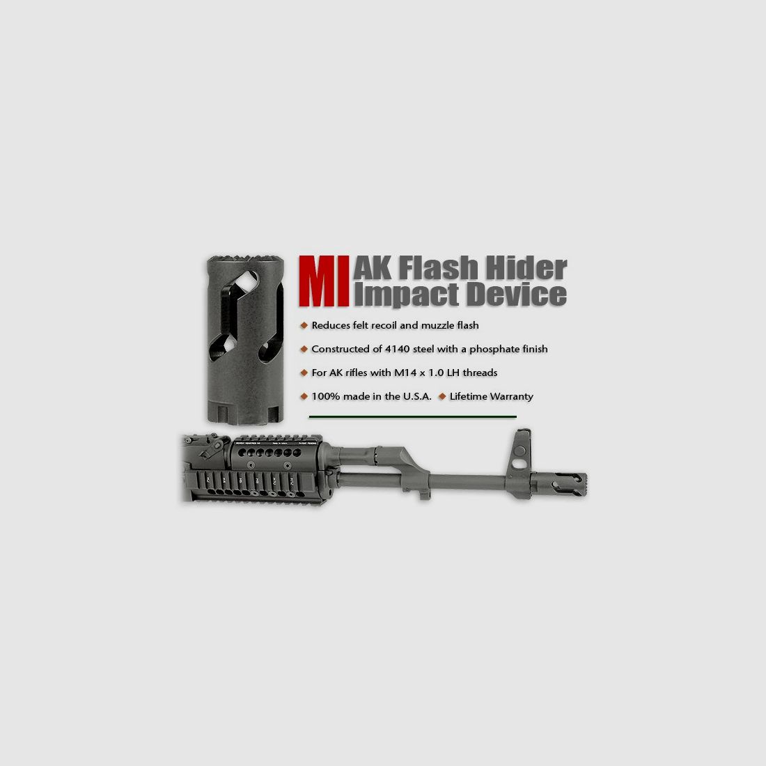 MI AK Flash Hider / Impact Device, Bild 2 von 2
