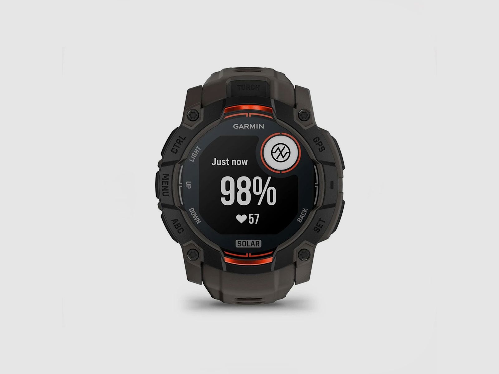 UHR – GARMIN – INSTINCT® 3 | 50MM | SOLAR | Schwarz mit Charcoal Silikonarmband, Bild 9 von 19