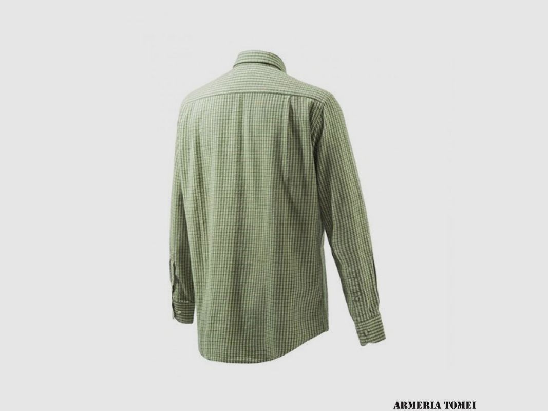 CAMICIA – BERETTA – FLANNEL BUTTON DOWN SHIRT Green & Beige Plaid, immagine 2 di 2