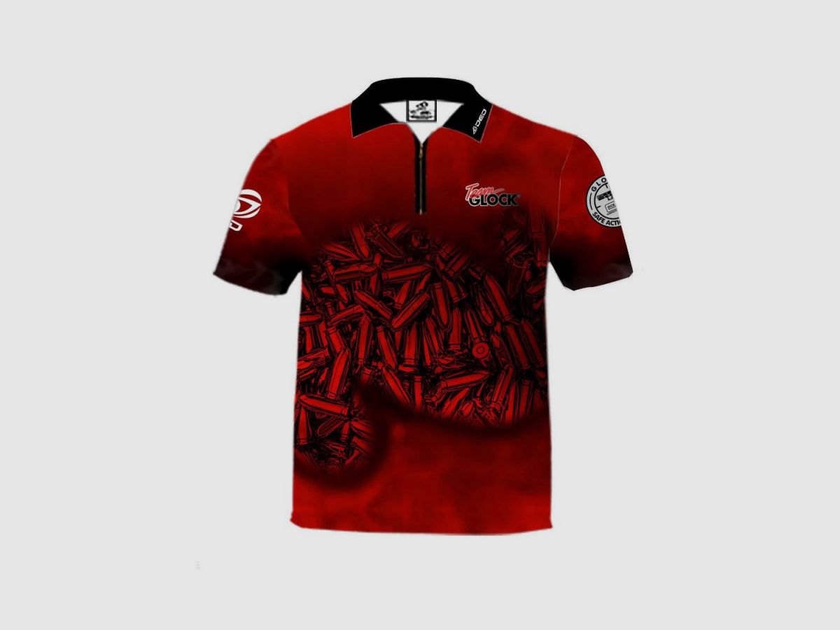 DED Sportswear Set Team Glock Rotes Thema, Größe: 4XL, Benutzerdefinierter Name: Mit Benutzerdefiniertem Namen, Bild 2 von 3