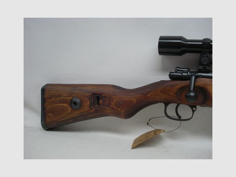 K98 incl. scope + mounting - cal. 6mm BBs, real wood