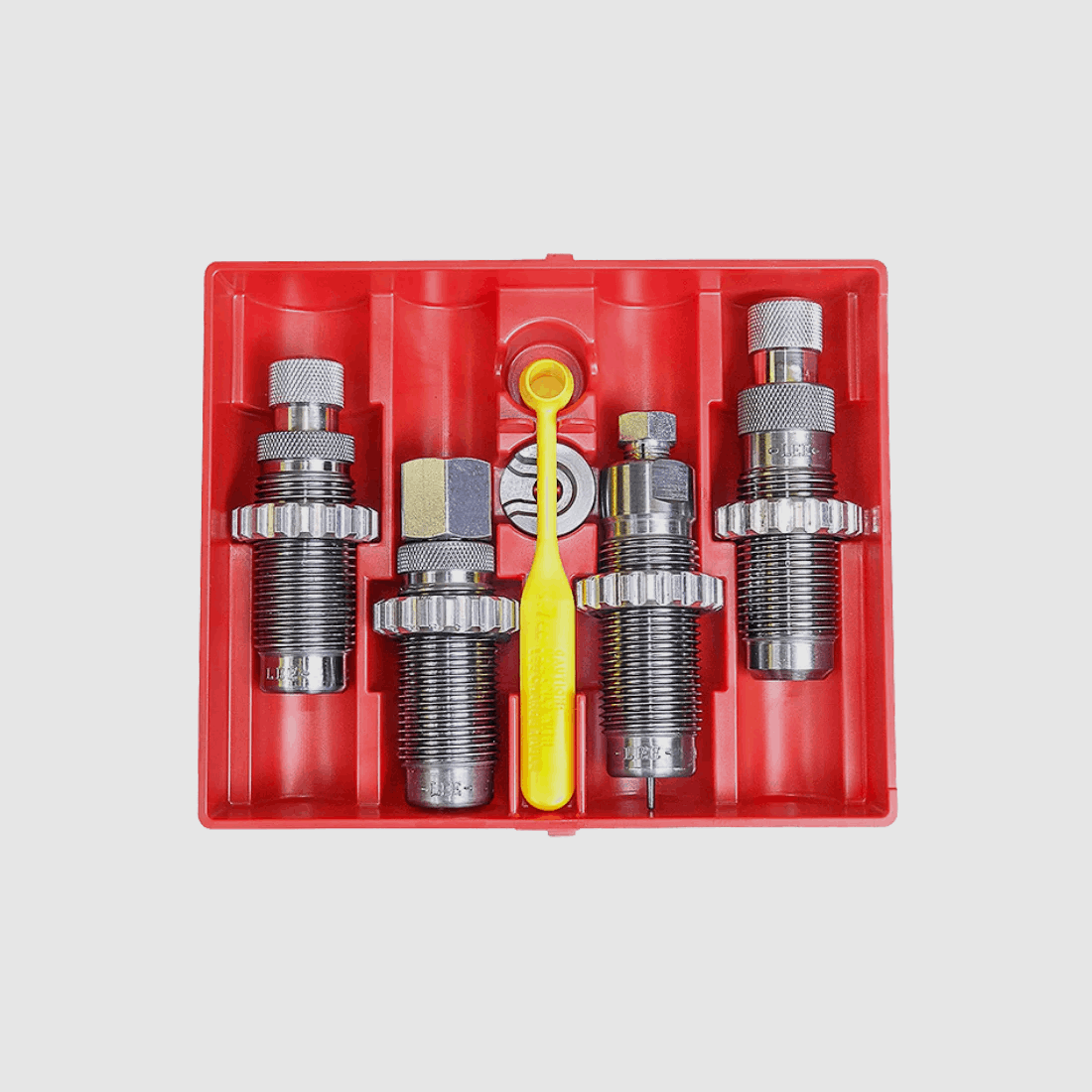 LEE – DeLuxe die set – 4-piece – carbide with factory crimp – 9 mm Para / Luger