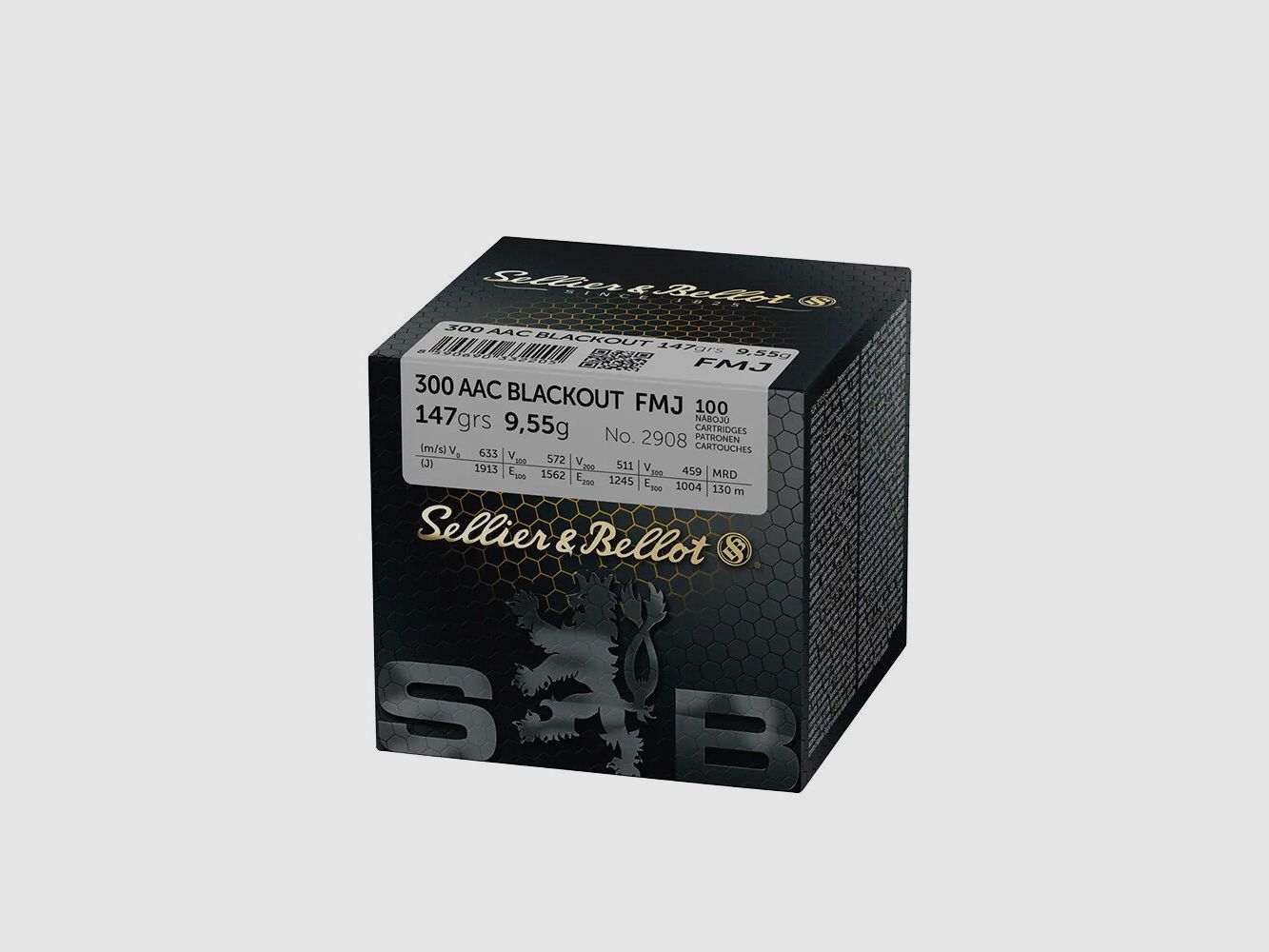 Sellier & Bellot FMJ 147grs 20St .300Blackout