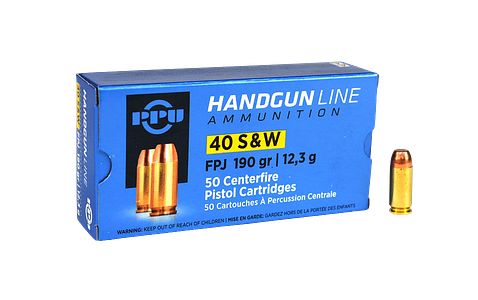 Prvi Partizan PPU .40 S&W Vollmantel 190 grs 50 Schuss