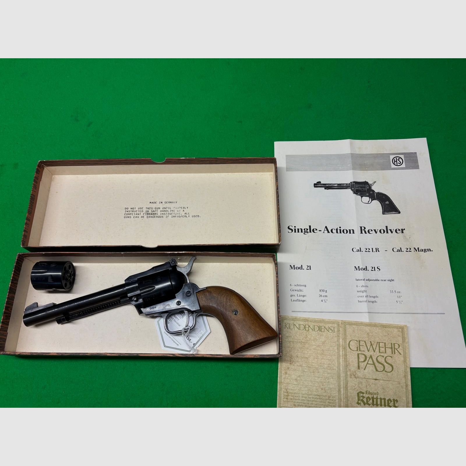 Schmidt Modell 21 Revolver .22 Mag + .22 lr