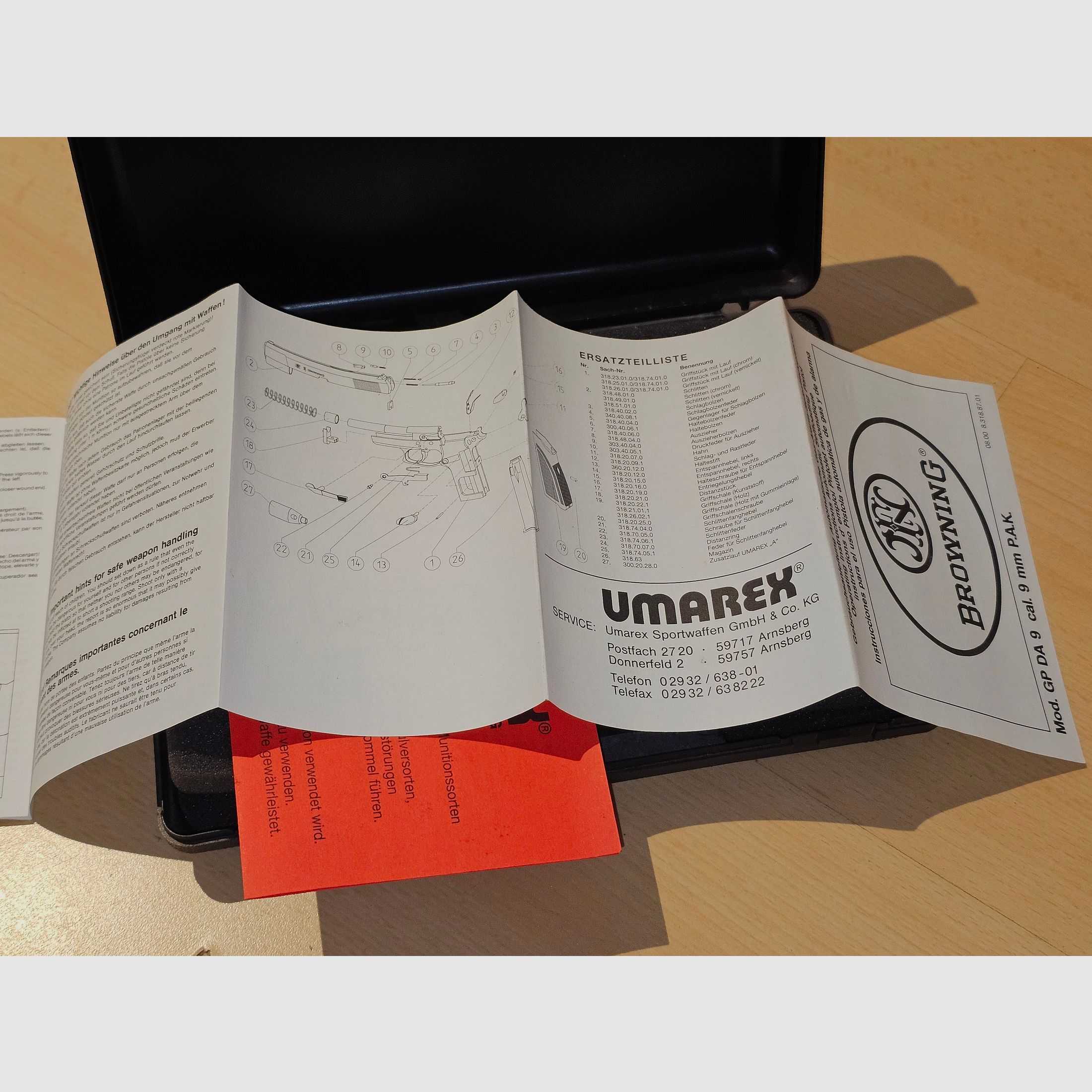  Schreckschuss Umarex Browning GP DA9 