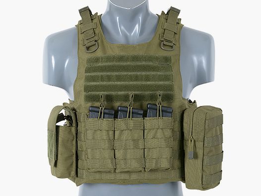 Lightweight AAV FSBE Assault Vest System V2 - OLIVE [8FIELDS]
