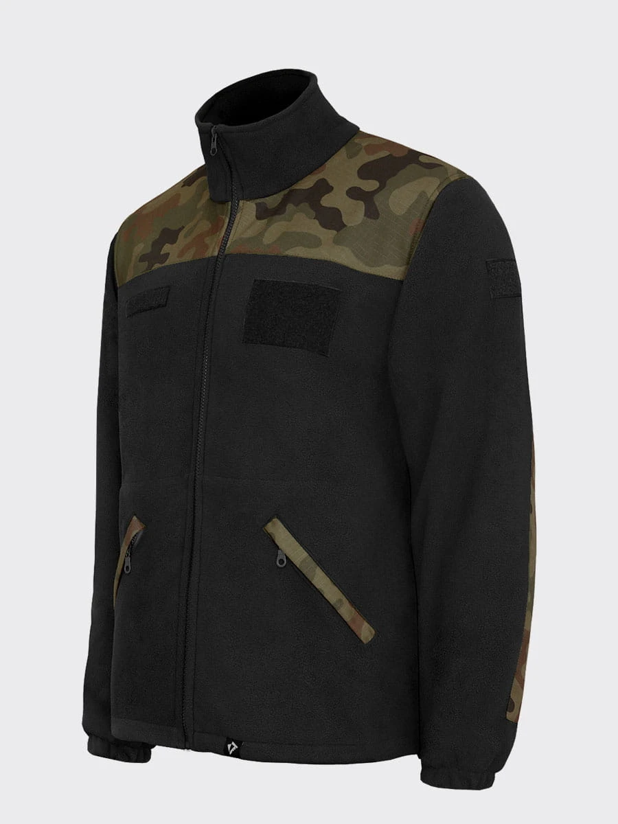 Militaire fleecejas 128/MON zwarte fleecejas / WZ93 Dominator