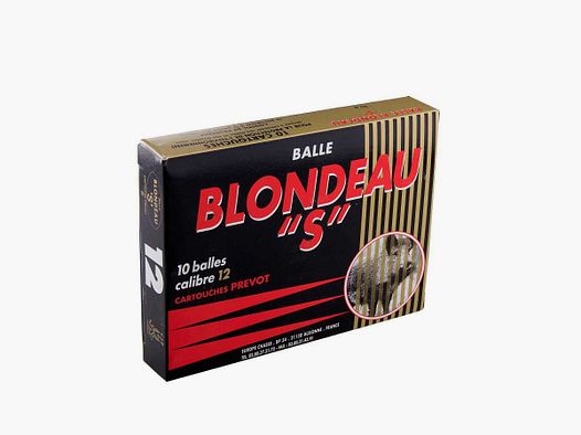 Prevot Cartridge with Blondeau Bullet 'S' - Cal. 12/70