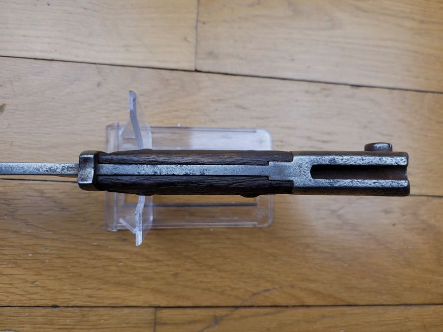 Baïonnette allemande ersatz S14 – Très rare fabrication « SD » – vers 1915 – fourreau ersatz du modèle. État moyen » – «, image 8 sur 11