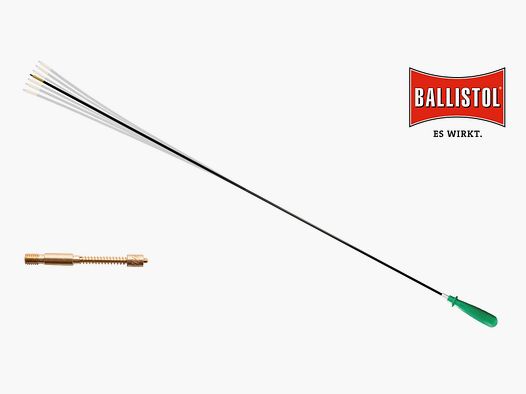 Ballistol Carbon-Putzstab lang mit Zubehör, Ø 5 mm (1/8" Außengewinde)