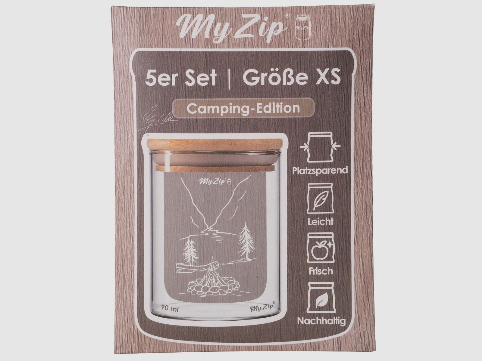 Borsa di stoccaggio Camping, set da 5 pezzi, taglia S – 350 ml, immagine 7 di 8