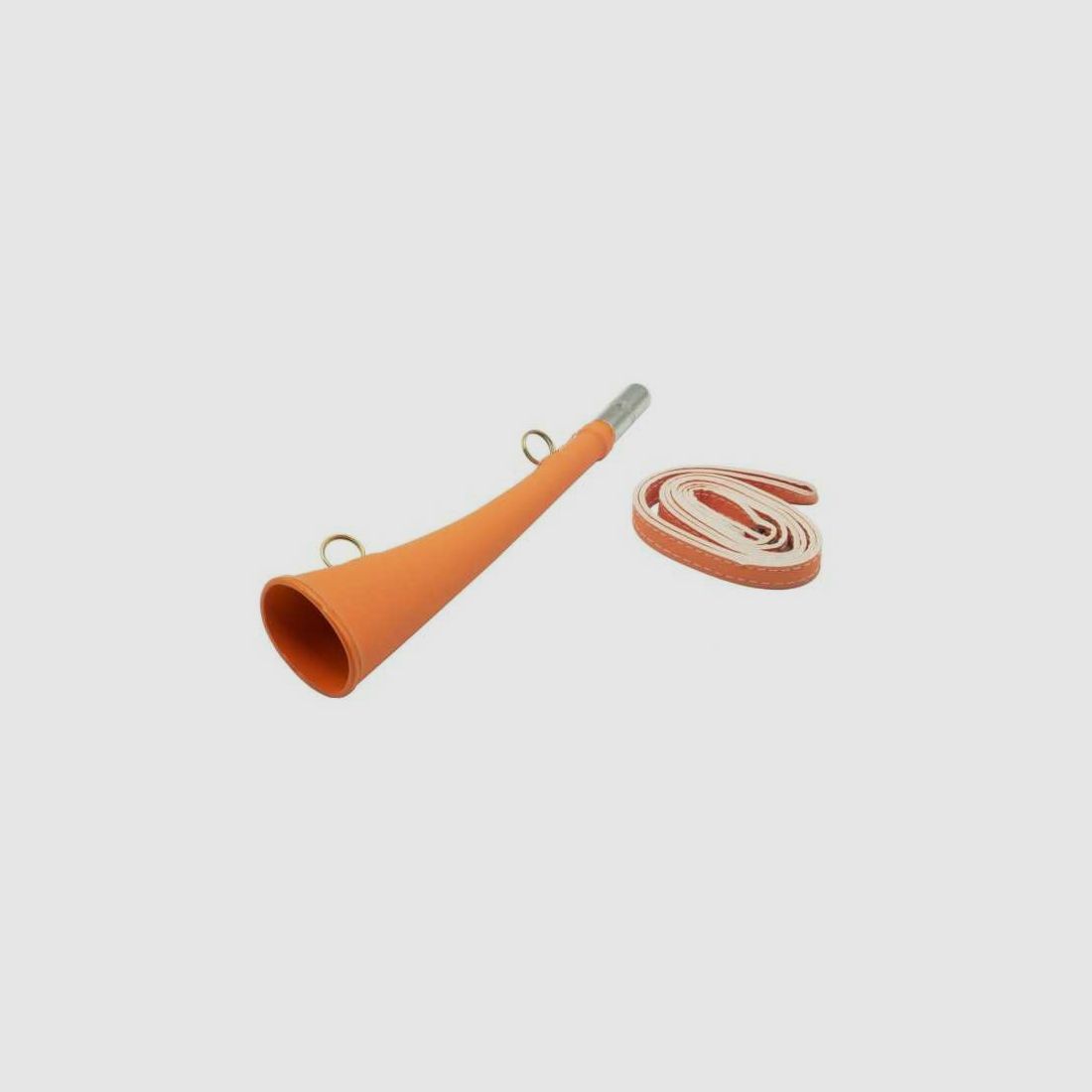 Corno piatto fluo Januel da 25 cm con tracolla in blister, immagine 3 di 4