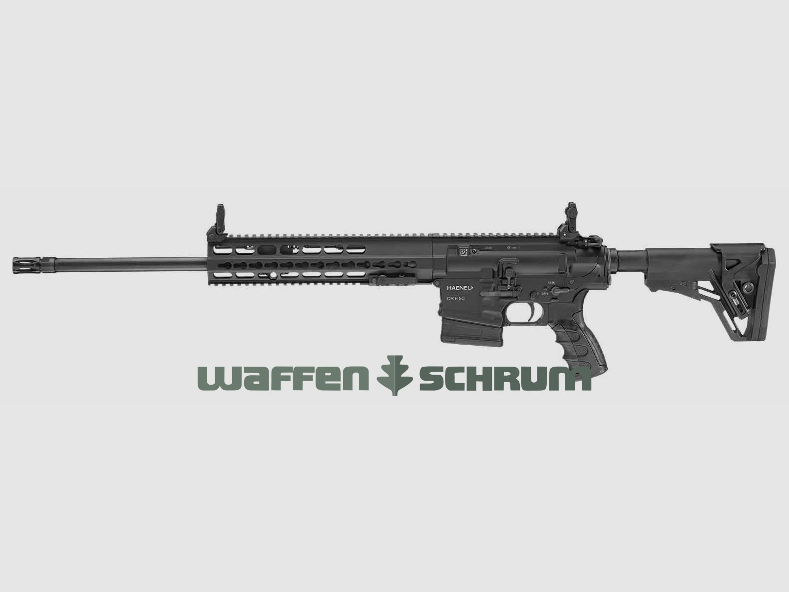 Haenel CR 6,5 schwarz / Langer Handschutz